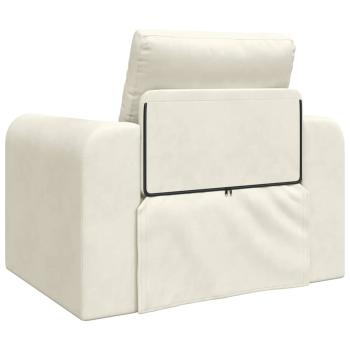 Boden Schlafsofa 2-in-1 Creme 98x71x83 cm Samt