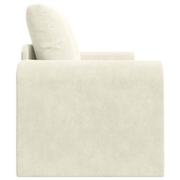 Boden Schlafsofa 2-in-1 Creme 148x71x83 cm Samt