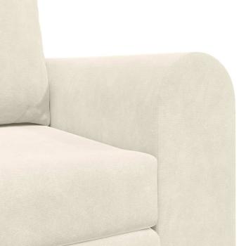 Boden Schlafsofa 2-in-1 Creme 148x71x83 cm Samt