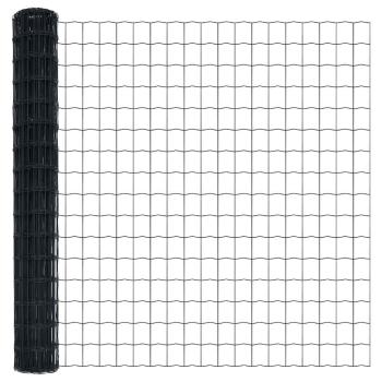 Eurozaun grau 1.5x10 m Stahl