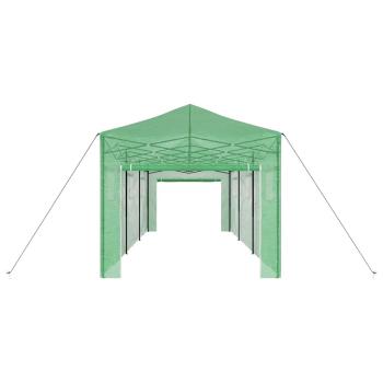 Walk-in Gewächshaus mit Pop-up-Rahmen Grün 870x290x315 cm Stahl