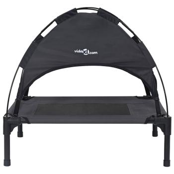 Erhöhtes Hundebett Schwarz Polyester, Metallrahmen