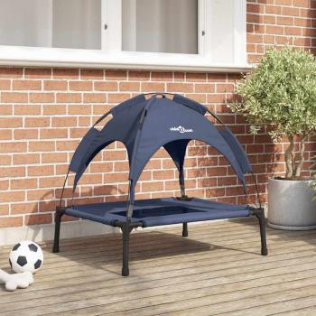 ARDEBO.de - Erhöhtes Hundebett Marineblau Stahl, Nylon 76 x 62 x 70.5 cm