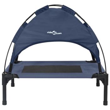 Erhöhtes Hundebett Marineblau Stahl, Nylon 76 x 62 x 70.5 cm