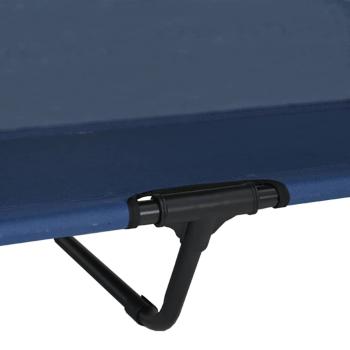 Erhöhtes Hundebett mit abnehmbarem Dach Marineblau XL Stahl