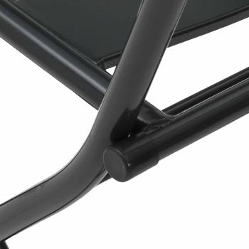 3-teiliges faltbares Bistro-Set anthrazit Stahl