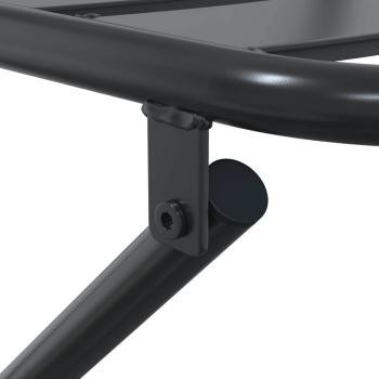 3-teiliges faltbares Bistro-Set anthrazit Stahl