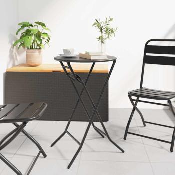 ARDEBO.de - Klapptisch für den Garten Anthrazit Ø50x72 cm Stahl