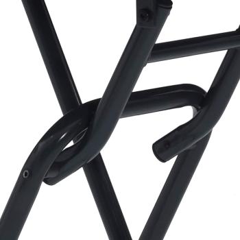 Klapptisch für den Garten Anthrazit Ø50x72 cm Stahl