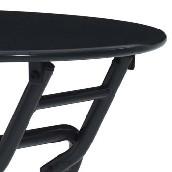 Klapptisch für den Garten Anthrazit Ø50x72 cm Stahl