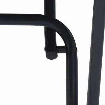 Klapptisch für den Garten Anthrazit Ø50x72 cm Stahl