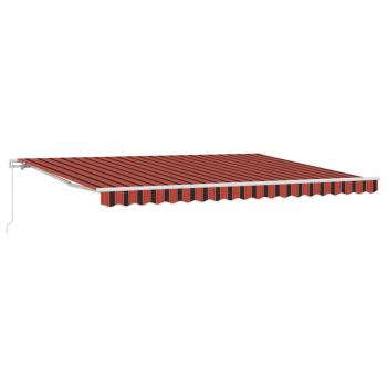 manuelle einziehbare Markise Orange und Braun 450x350 cm