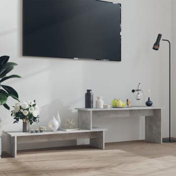 ARDEBO.de - TV-Schrank Betongrau 180x30x43 cm Holzwerkstoff