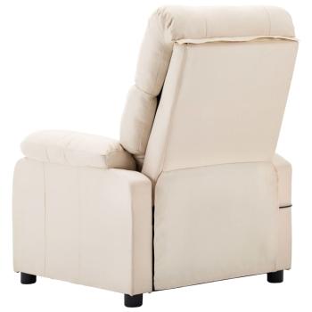 Massagesessel Creme Stoff