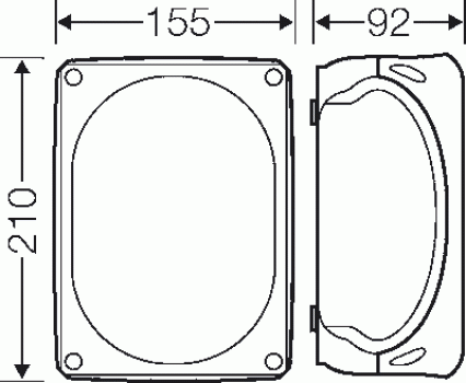 Hensel KF1600H Kabelabzweigkasten IP66/IP67 wetterfest, grau (62000089)