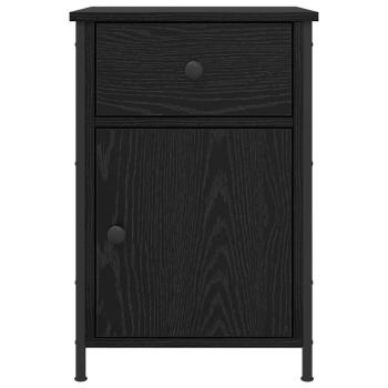 Nachttisch Schwarz Eiche 40x42x60 cm Holzwerkstoff