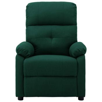 Massagesessel Dunkelgrün Stoff