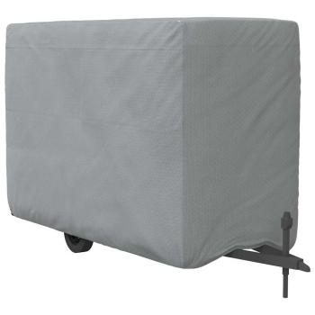 Schutzhülle für Pferdeanhänger Grau 396x178x250 cm Vliesstoff