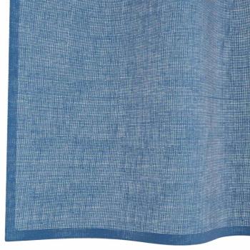Voile Vorhänge mit Stangentaschen 2 Stk. Königsblau