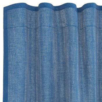 Voile Vorhänge mit Stangentaschen 2 Stk. Königsblau