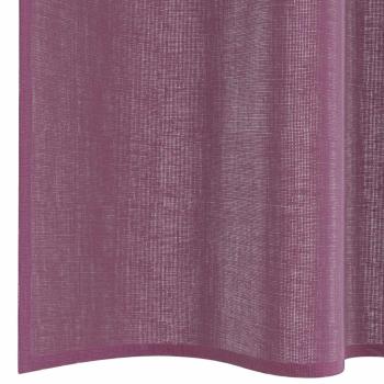 Voile Vorhänge mit Stangentaschen 2 Stk. Lila