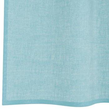 Voile Vorhänge mit Stangentaschen 2 Stk. Türkis