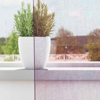 Voile Vorhänge mit Stangentaschen 2 Stk. Lila