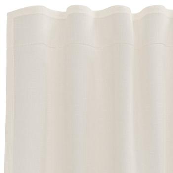 Voile Vorhänge mit Stangentaschen 2 Stk. Creme