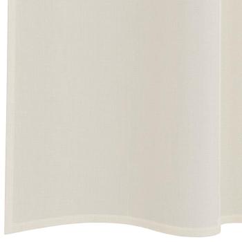 Voile Vorhänge mit Stangentaschen 2 Stk. Creme