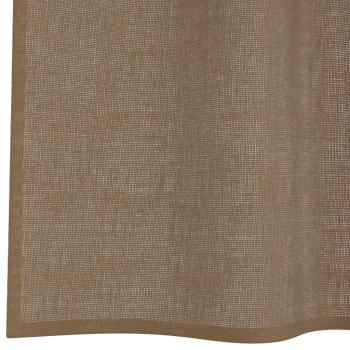 Voile Vorhänge mit Schlaufen 2 Stk. Hellbraun 140x225 cm
