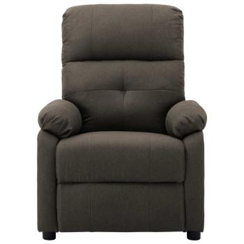 Massagesessel Taupe Stoff