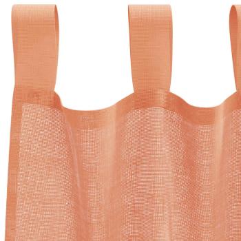 Voile Vorhänge mit Stangentaschen 2 Stk. Terrakotta