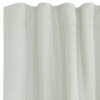 Voile Vorhänge mit Stangentaschen 2 Stk. Hellgrau