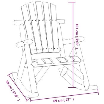 4-tlg. Garten-Lounge-Set Massivholz Fichte