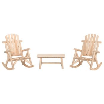 ARDEBO.de - 3-tlg. Garten-Lounge-Set Massivholz Fichte