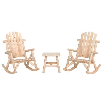 ARDEBO.de - 3-tlg. Garten-Lounge-Set Massivholz Fichte