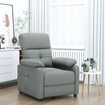 ARDEBO.de - Massagesessel Dunkelgrau Stoff