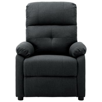 Massagesessel Dunkelgrau Stoff