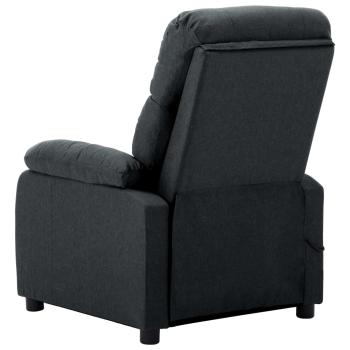 Massagesessel Dunkelgrau Stoff