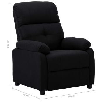 Relaxsessel Schwarz Stoff