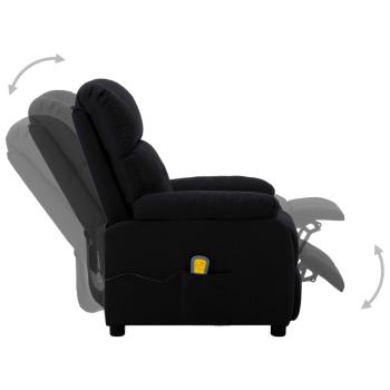 Massagesessel Schwarz Stoff