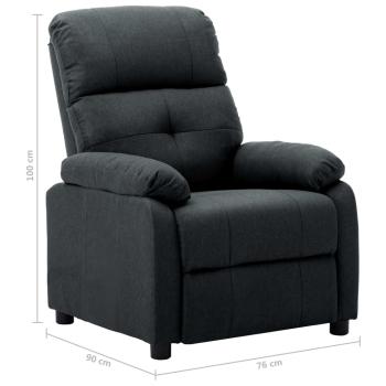 Relaxsessel Dunkelgrau Stoff