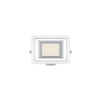 ARDEBO.de Theben theLeda B100L W WH LED-Strahler 100 Watt, Wandmontage außen, weiß, Bewegungsmelder optional, 3000 K (warmweiß) 1020698
