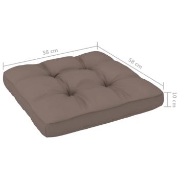 6-tlg. Paletten-Lounge-Set Grau Imprägniertes Kiefernholz