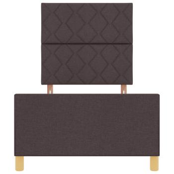 Bettgestell Dunkelbraun 100x200 cm Stoff