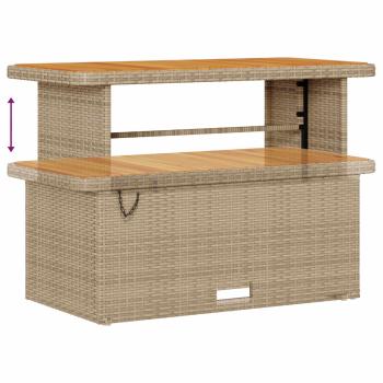 Gartensofa-set 10 pcs Beige Poly-Rattan