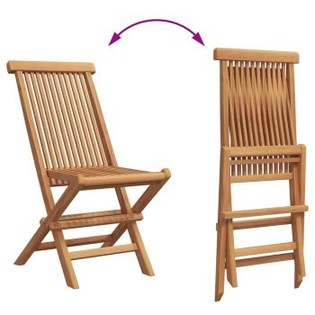3-teilige Klappgarten-Bistroset aus solidem Akazienholz