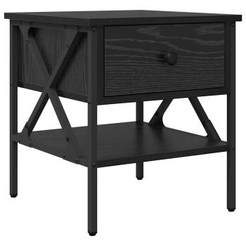 Nachttisch Schwarze Eiche 40x42x45 cm Holzwerkstoff