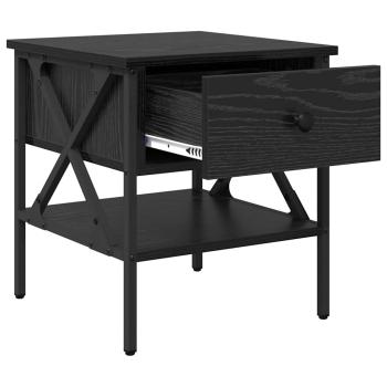 Nachttisch Schwarze Eiche 40x42x45 cm Holzwerkstoff