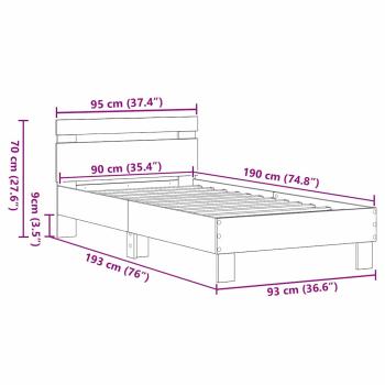 ARDEBO.de - Schwarzes Eichenbettgestell Schwarze Eiche Massivholz Eiche